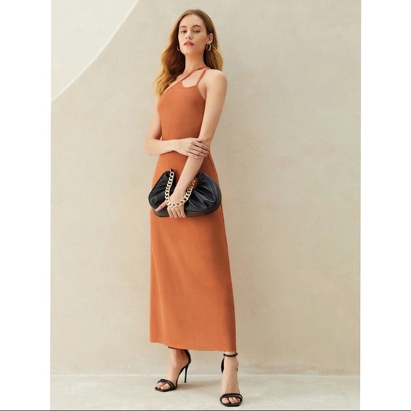 SHEIN One Shoulder Cutout Detail Dress L NWT - Picture 2 of 7